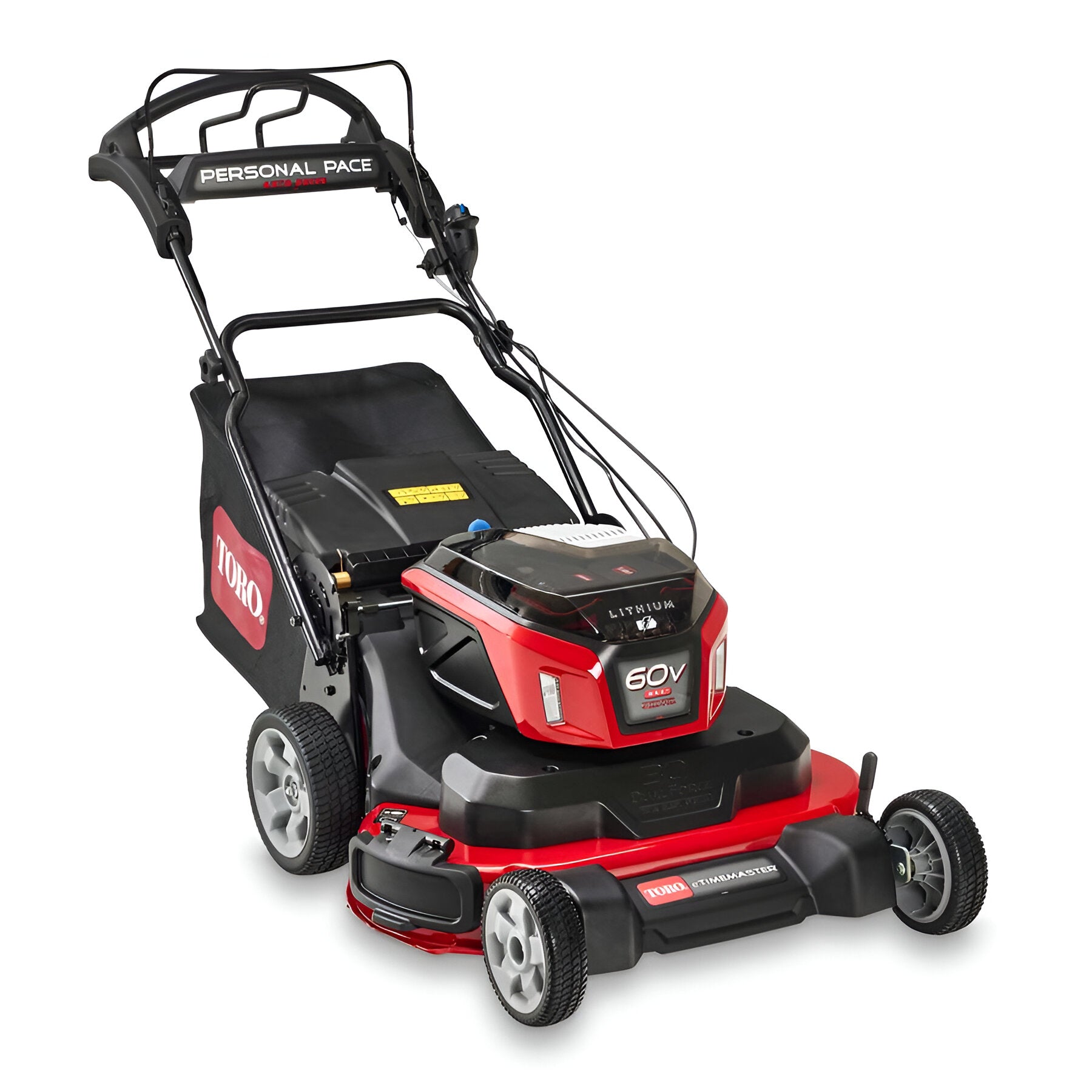 Toro 60V MAX* 30 in. (76 cm) eTimeMaster® w/Personal Pace® Lawn Mower - 10.0Ah + 5.0Ah + 2.5Ah Batteries Included(21493)